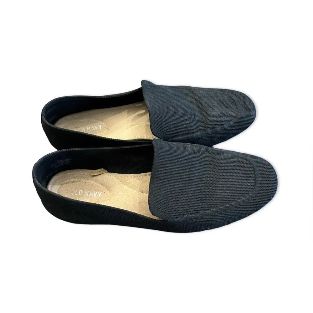 Black Women’s Loafer Flats - Size 9.5 - Picture 2 of 5